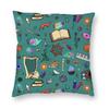 Halloween Witch Raven Square Putetrekk dekorasjon Gotisk Okkult Magic Witchy Putetrekk for sofa Bil Putetrekk