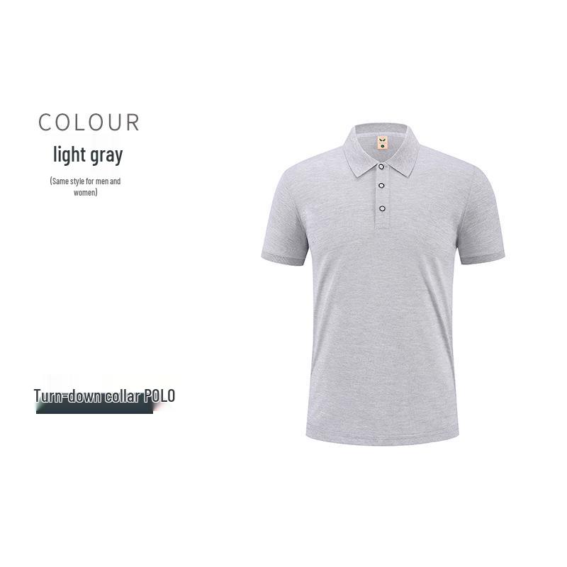 Custom Logo Corporate Polo Shirt, Unisex Summer Style, Lapel, Short Sleeve, Embroidered Workwear