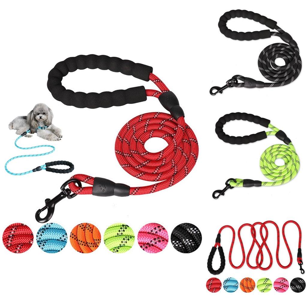 Strapazierfähige 5ft Reflektierende Hundeleine mit Gepolstertem Griff für Große und Kleine Rassen