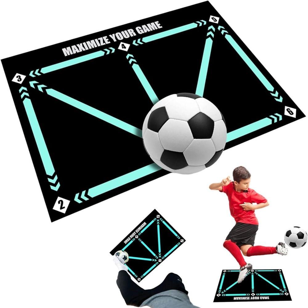 Enhance Ball Control Skills Soccer Training Mat Rubber Non Slip Exercise Mat