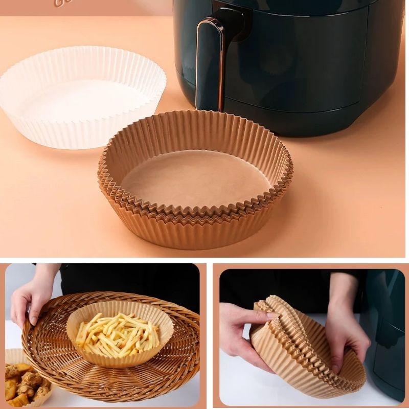 Air Fryer Baking Paper Oil-proof Liner Non-Stick Mat for Air Fryer Baking Microwave Barbecue Plate Food Oven Kitchen Pan Pad