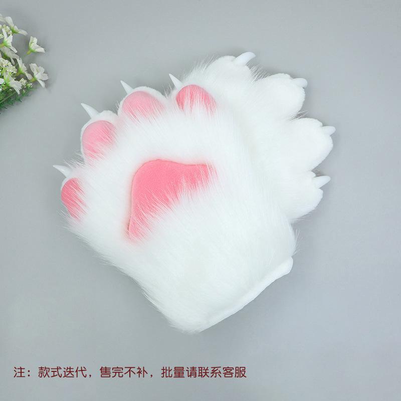 A piece of hair handmade role-playing clothing accessories fursuit animal clothing accessories plush nails animal claws gloves