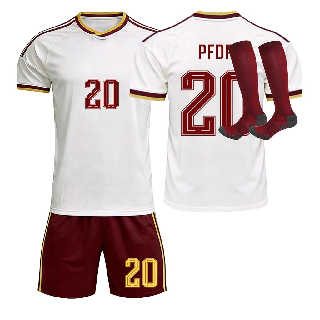 2526 Away Jerseys Sports Team Uniform Set Football Training Suit Set