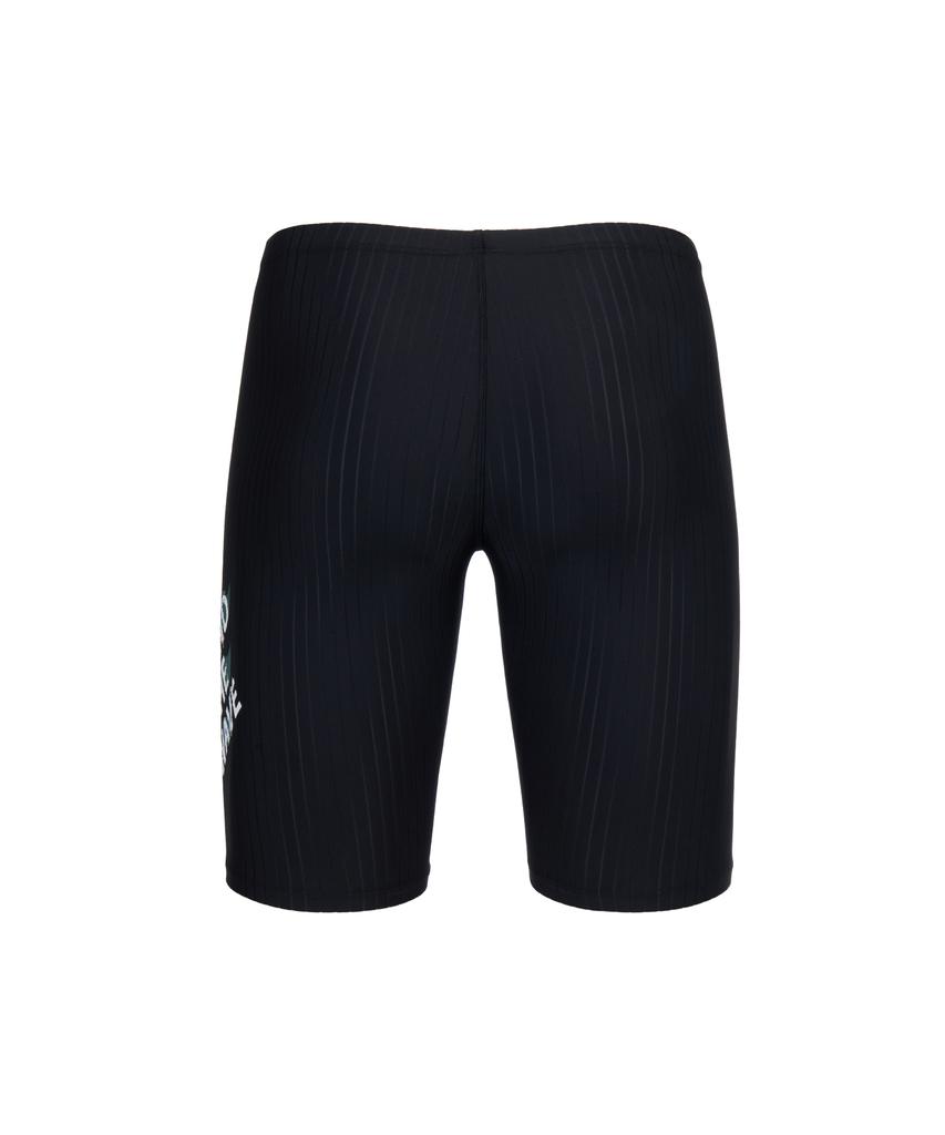Lenomasuyeongbog Men'S Lettering Half-Length Swimsuit Black Rn-Ms2G505-Bk
