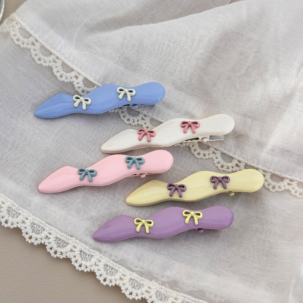 Korean irregular candy colored wavy hair clip gentle temperament side hair clip women's  summer sweet daily routine NEW in