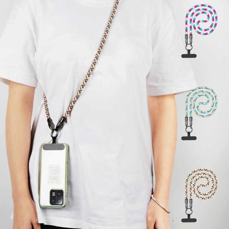 Portable Mobile Phone Lanyard PD240W Charging Cable, 2 in 1 USB Type C Data Cord Quick Charging Cable for Travel