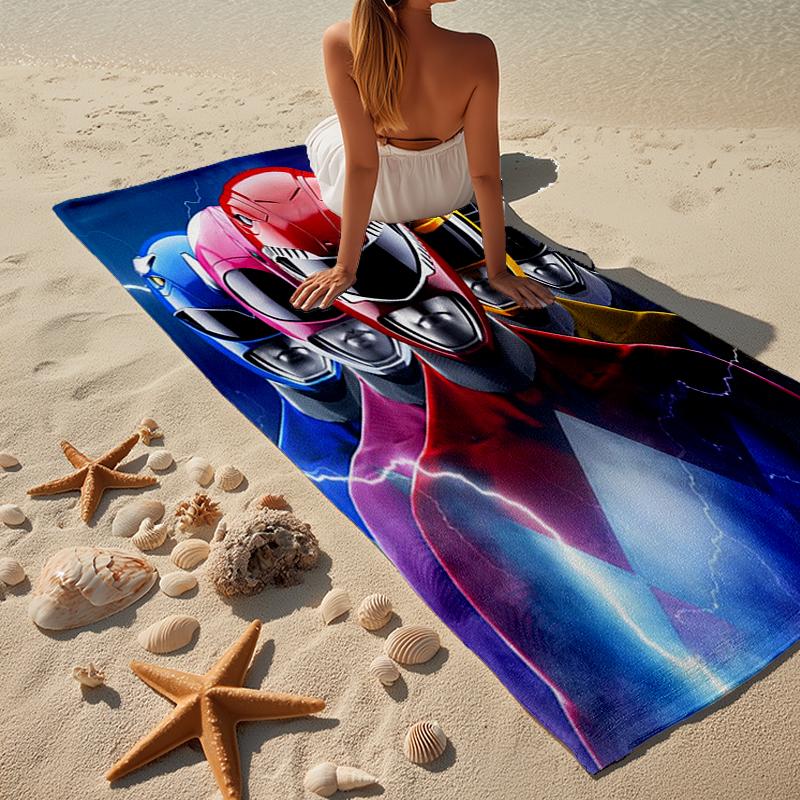 Rangers Team-up Beach Towel, Super Soft Microfiber, Gift for Her/Him, Birthday, for Pool, Beach, Travel, Home Decor Fan gifts