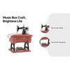 Creative Sewing Machine Music Box Clockwork Music Box Table Decor for Home Decoration
