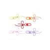 1PC DIY Creativity Alloy Decoration Bow Keychain Keychain Marker Lobster Buckle Design Pendant Gift Party