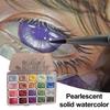20 Colors Sparkling Watercolor Paint Set with High Transparency And Fine Pigment Distribution Watercolor Painting Kit
