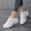 Fashionable and Casual New Leather Waterproof and Anti Slip Thick Soled Letter Sports and Leisure Running Plus Size Women's Shoes