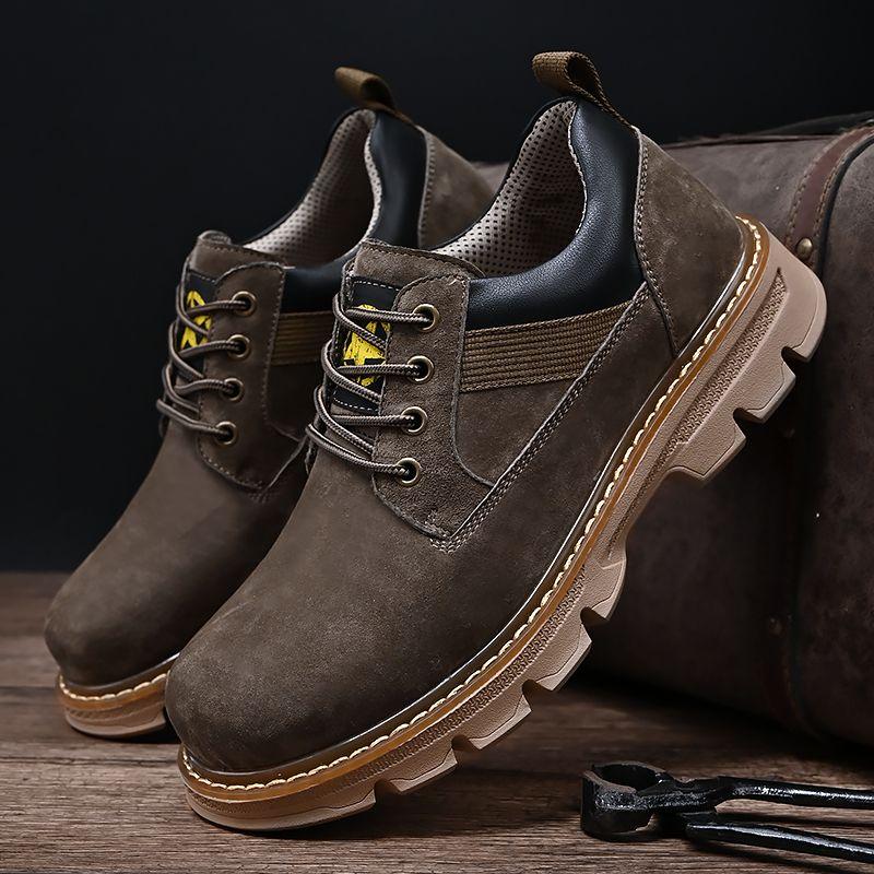 Bumblebee Botki męskie Kick Odzież robocza Żółte Krótkie Botki