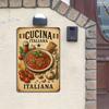 "Spaghetti Carbonara" Metal Sign - Vintage Italian Cuisine Decor for Kitchen & Bar Walls