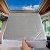 1pc RV Sunroof Sun Shade Insulator Aluminum Film Block UV Motorhome Roof Vent UV Reflective Sunshade RV Vent Accessories