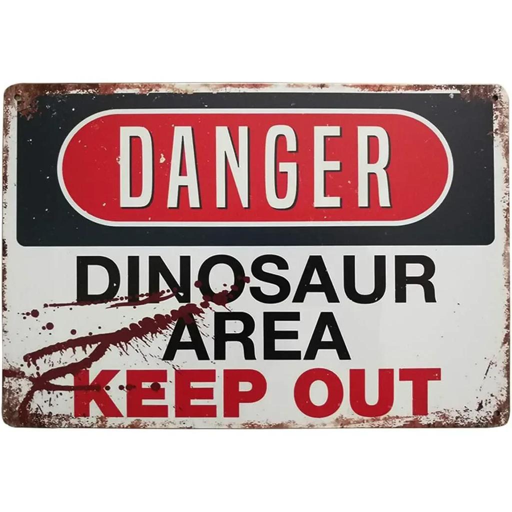 Vintage Danger Warning Metal Tin Signs  Dont Enter Wall Posters Plaque  Iron Painting Decoration for Garage Garden Cafe Club Bar