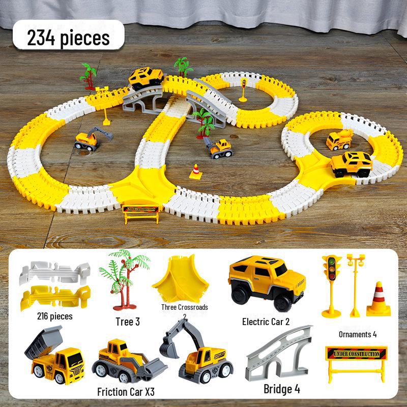 

Универсальная электрическая игрушечная машинка для детей: Образовательный и приключенческий трек-вагончик на тему поезда E-commerce Box