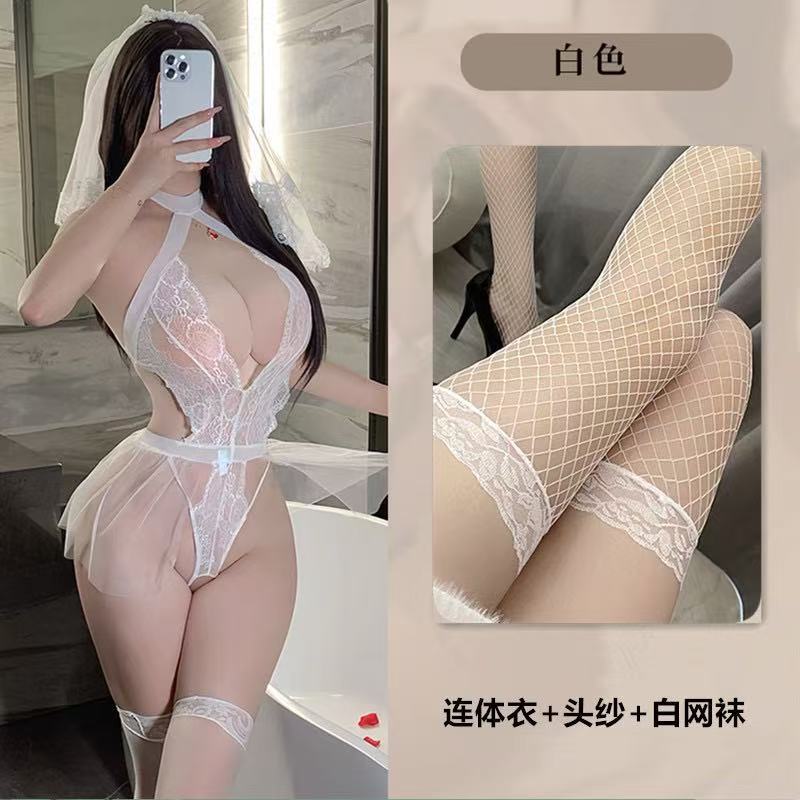 Sex Wedding Dress Underwear Uniform Seduction Sexy Bridal Suit Free Seduction Passion Tease Suit Cosplay