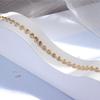 2024 Elegant Embossed Titanium Steel Bracelet for Women – Light Luxury, Versatile, 18K Gold Finish