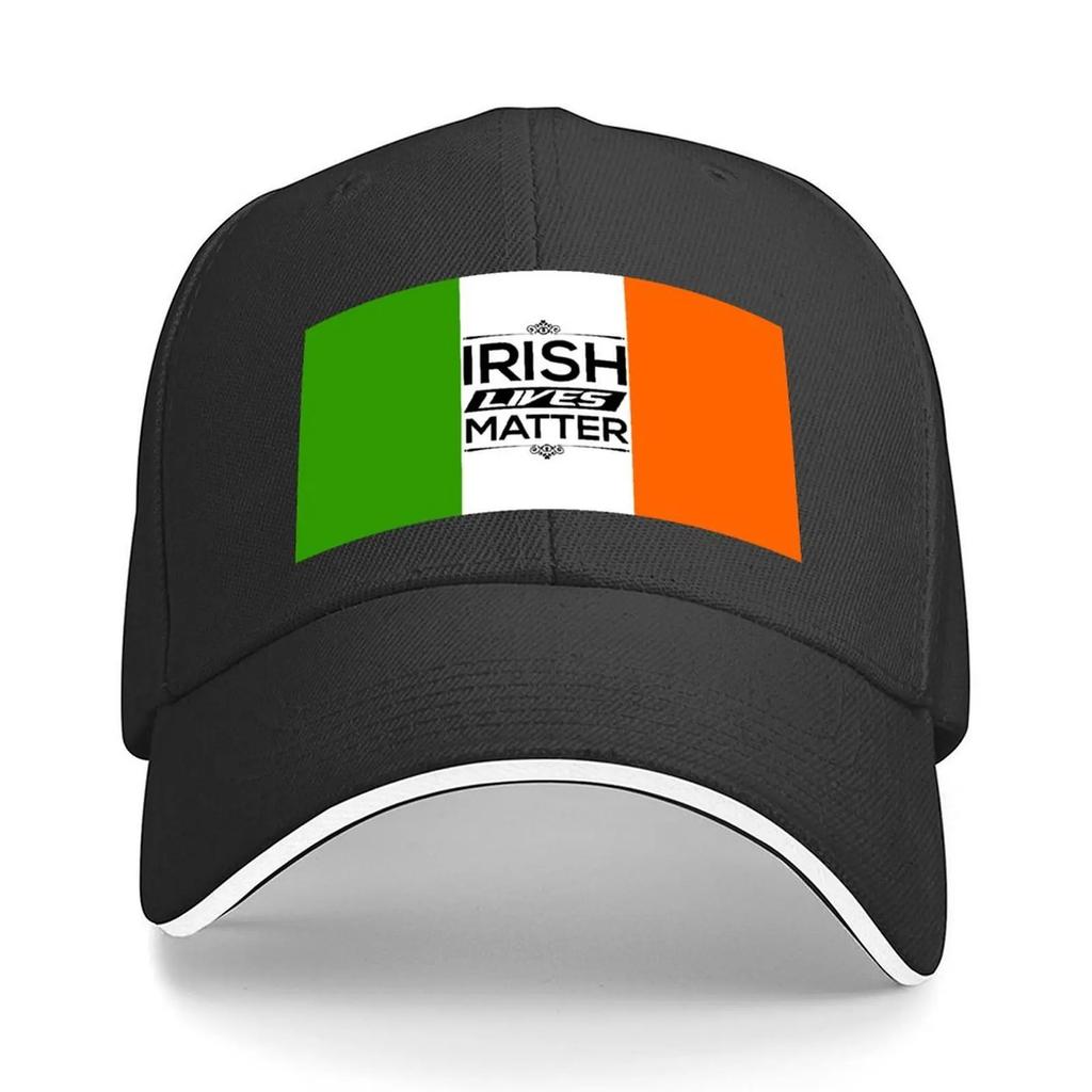Irish Lives Matter Baseball Cap fishing hat Designer Hat hats on offer Sunscreen Mens Tennis Womens