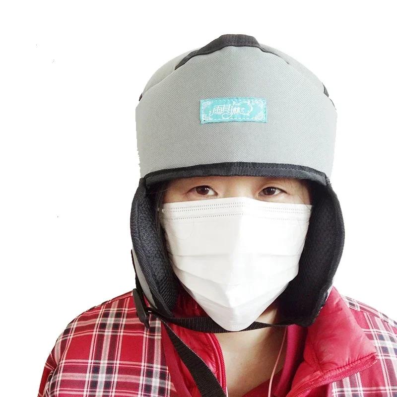 Old Man Anti-Falling Safety Helmet Adjustable Anti-Collision Shatter-Resistant Protection Ear Protection Care Head Cap Winter