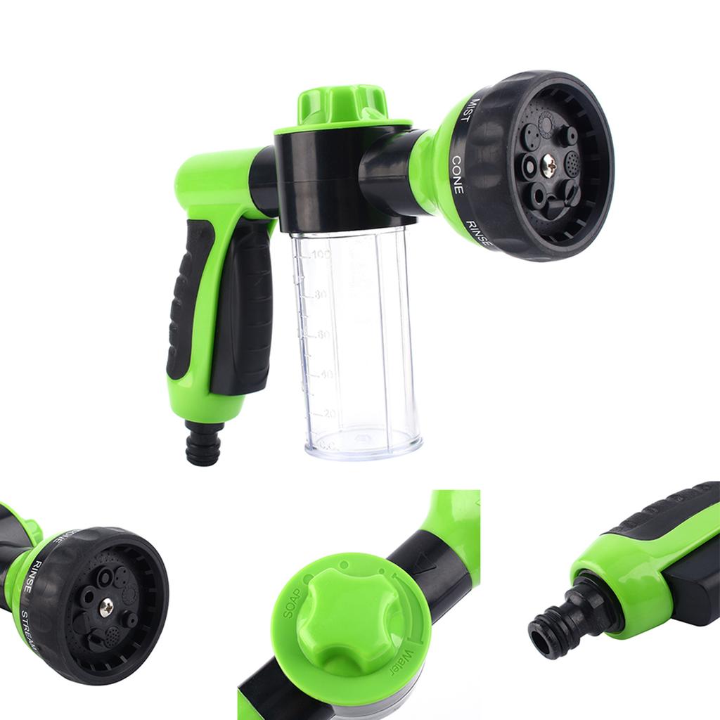  Car Foam Hose Sprayer Dispenser Watering Patterns Clean Tool for Car Garden Household Metal Plastic 8 