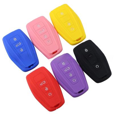 Silicone Key Bag for Geely 4-Button Remote: Fits Jiaji, Binyue, Dihao GL, Arrow Models with Remote Start