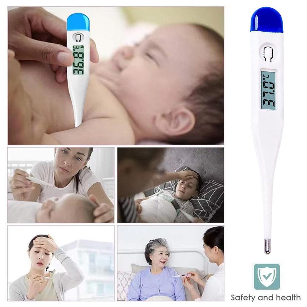 1/5 STÜCK Hochgenaues Digitales Medizinisches Thermometer für Erwachsene Kinder Schnelle Orale Rektale Achselhöhlenmessung Fieberalarm Sicher Zuverlässig Zuhause