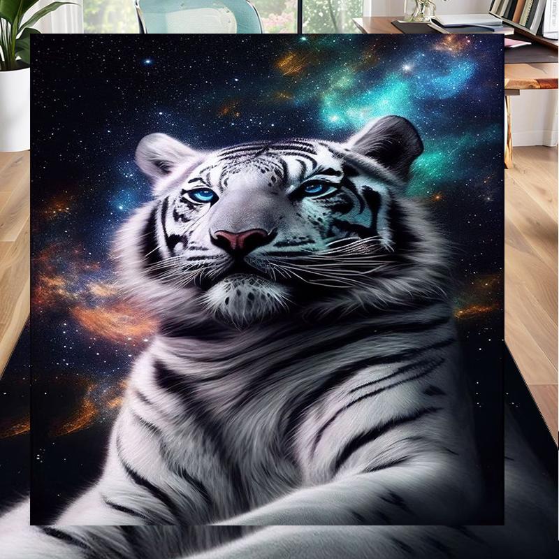 Tiger Stripes Pattern Design Office Rug Chair Mat, Entryway Carpet, Suitable for Front Door, Bedroom, Living Room, Desk, Holiday Gift