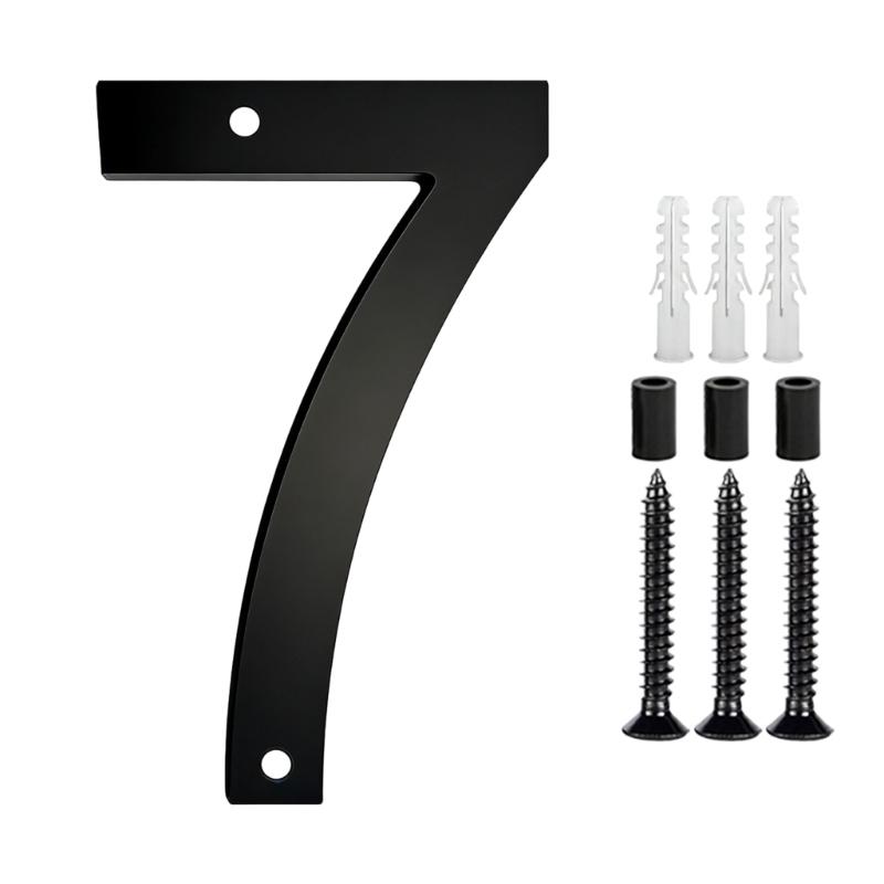 Modern Acrylic House Number Plate Door Label Number Plate Sign with Screw Modern Numbers Address Sign Easy Installation