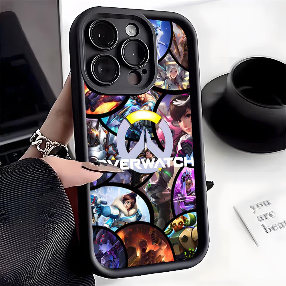 O-Overwatch Phone Case For IPhone 17 Pro Max 16 15 14 Pro Max IPhone 13 Pro Max 11 Plus Silicone Cover