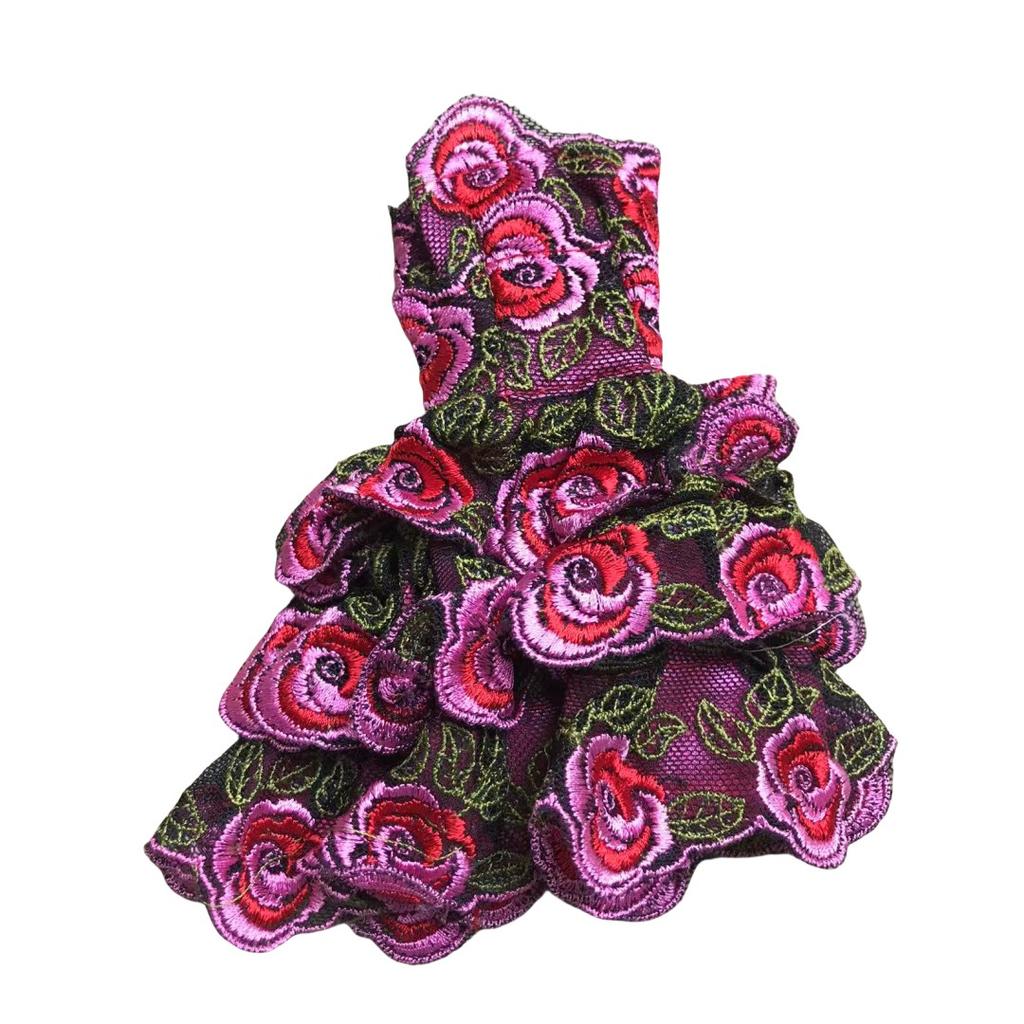 Princess Doll Sequined Luxury Tutu Dress 1/6 Size Bridal Formal Wear Candy Color Wedding Clothing for 29CM Dolls