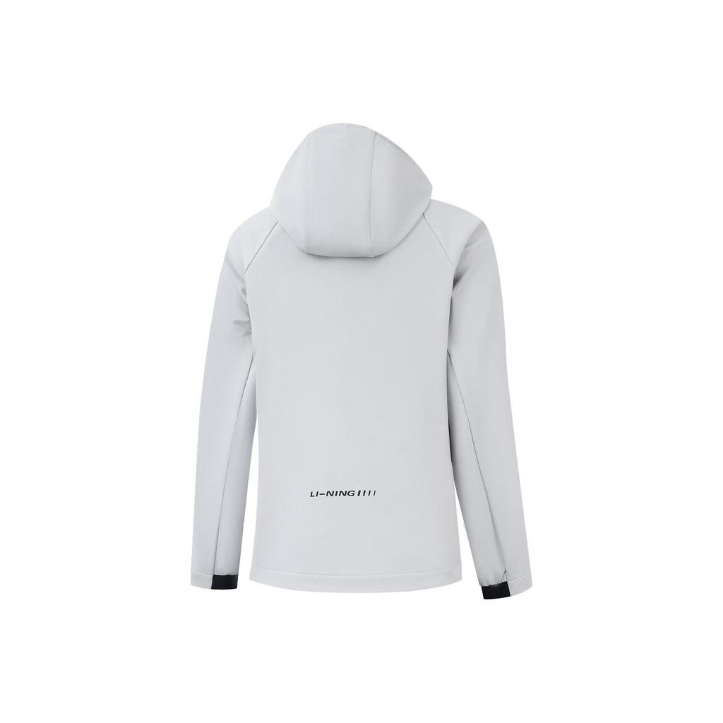 Li Ning Group Purchase Series Back Letter Zipper Versatile Hooded Casual Sports Windbreaker Women Outerwear AFDVF92-7