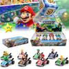 Super Mario Party Go-kart Toy Set With 8 Collectible Figures And Display Box