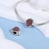 DIY Birthday Cake Pendant Bracelet Accessories Sweet Cute Enamel Bead Jewelry Making Supplies