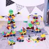 Children City Police Building Block Toy Baby Assembly Car 2 Girls Boys 3-6 Years Old