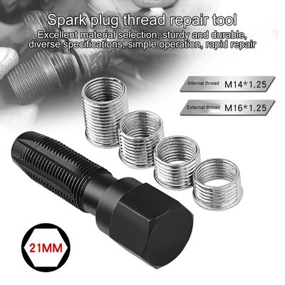14mm Chiulasă mașină robinet bujie refiletare helicoil filet kit instrument de reparare manșon pentru bujie pentru piese de reparație