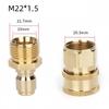 Hochdruckreiniger Messing Schnellkupplungsadapter 38 M22 für auslaufsicheren Gebrauch