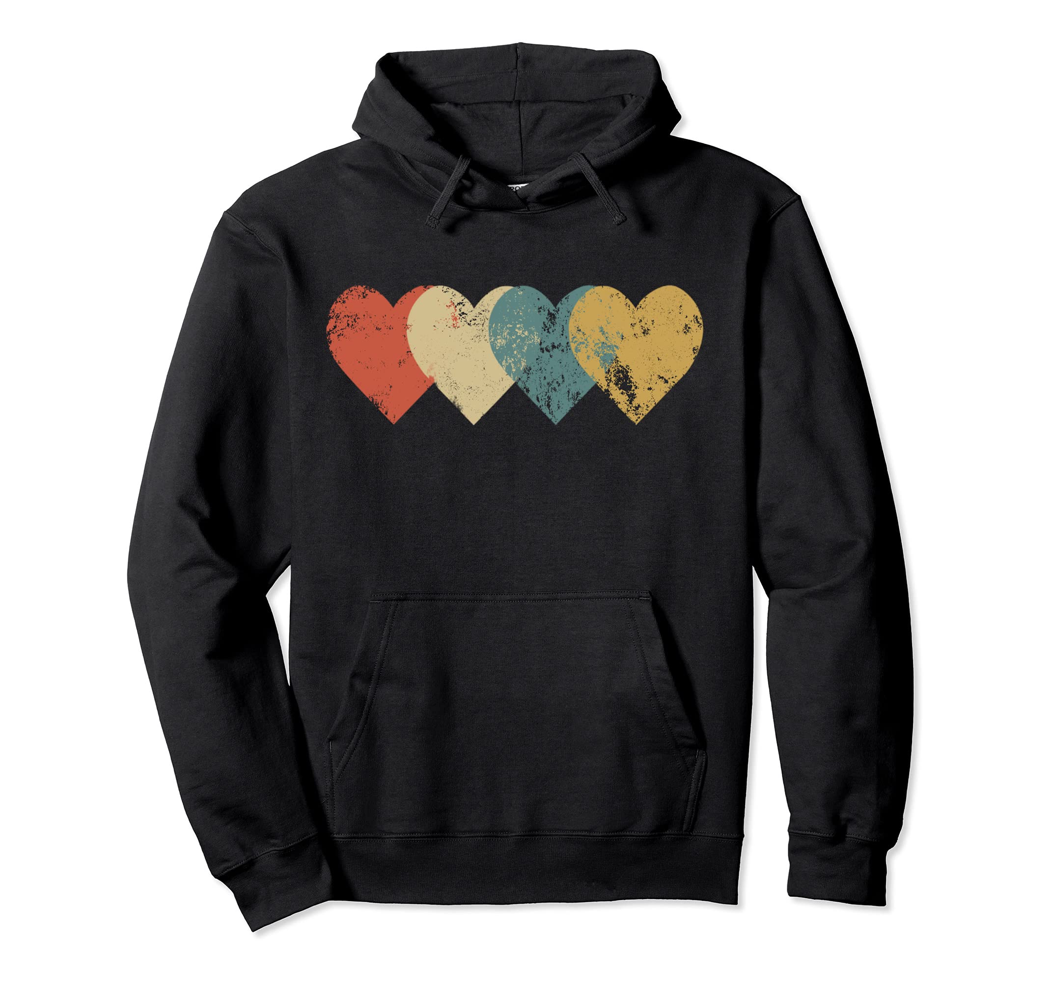 

Original Vintage Heart Day Gift Hoodie for Men and Women Valentine s чёрный