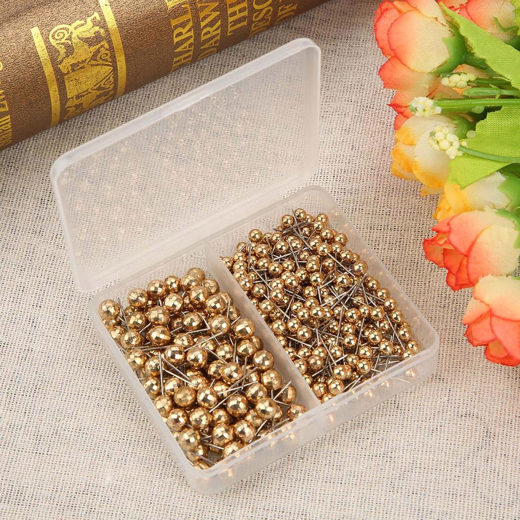 300pcs Round Pearl Head Pins Dressmaking Sewing Fixed Marking Practical Tool