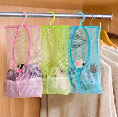 Almacenamiento de Baño Bolsa de Malla para Pinzas de Ropa Ganchos Organizador de Bolsa Colgante Ducha Baño Nuevo