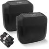 2PCS Car Trash Can With Lid + 60PCS Garbage Bags,Mini Trash Can Interior Accessories For Door/Seat/Center Console/Home/Office,Multifunctional Car