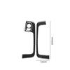 3Pcs Carbon Fiber Door Control Panel Sticker Cover Trim For Fiat 500 2012-2015