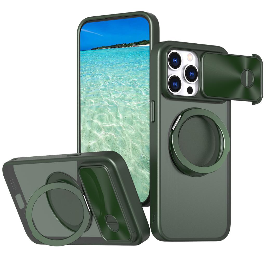 New for Apple 15 ProMax Pivot Phone Case Lens Pop-up Cover for IPhone 15 Gear Rotating Bracket