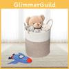 Rope Cotton Woven Storage Basket With Handles For Dirty Clothes Storage Home Use