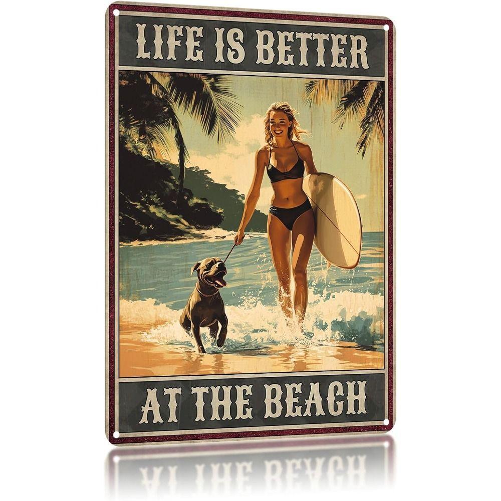 Vintage Antique Style Logo Metal Tin Sign Retro Wall Poster