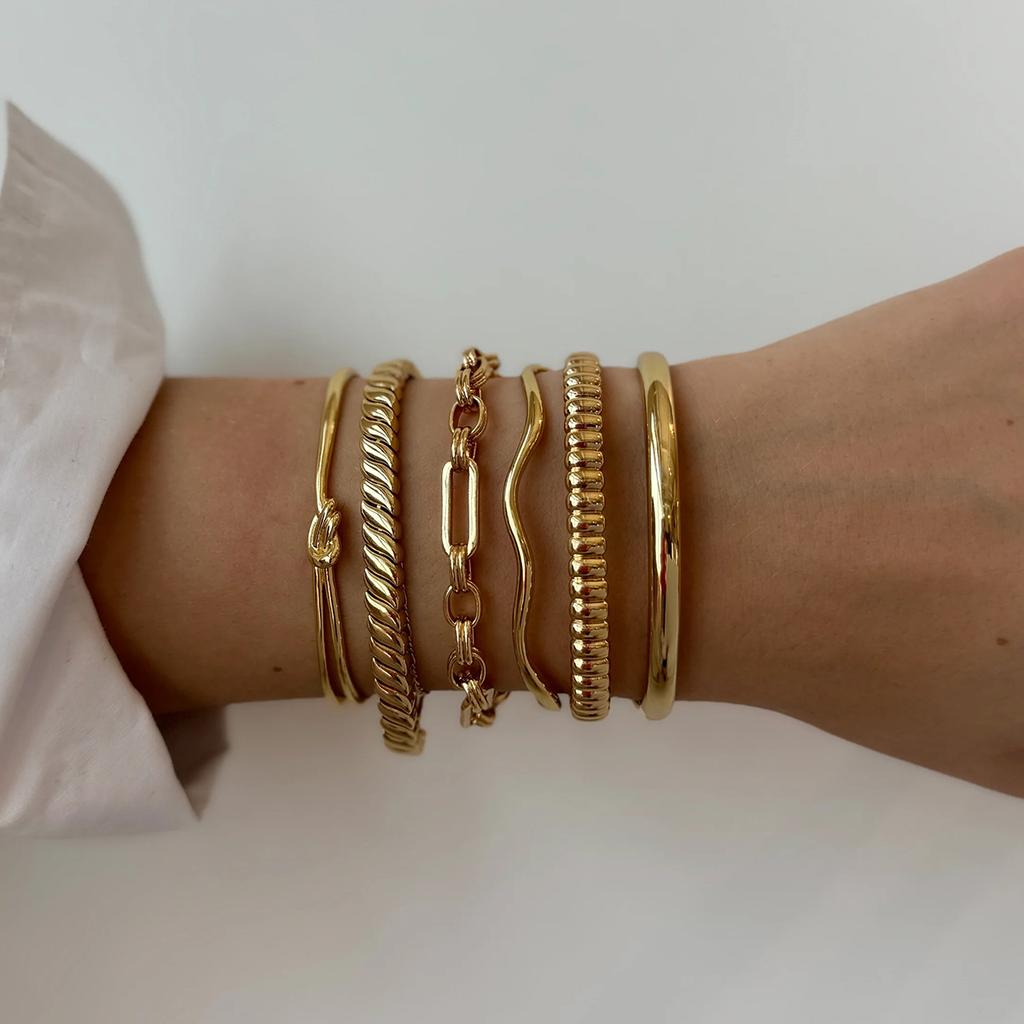 Yori Handmade 3:1 Chain Bracelet Stainless Steel 18K Gold PVD Plated Waterproof DIY Accessories New Gift