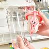 High Temperature Resistant and Anti Drop Plastic Cup for Tea Separation, Student Straw Cup, Portable Handle Water Cup