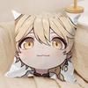 Aether Cute Cute Genshin Impact Cushion Cover Silky Short Plush Invisible Zipper Dustproof Sofa Pillow Case For Home Decor