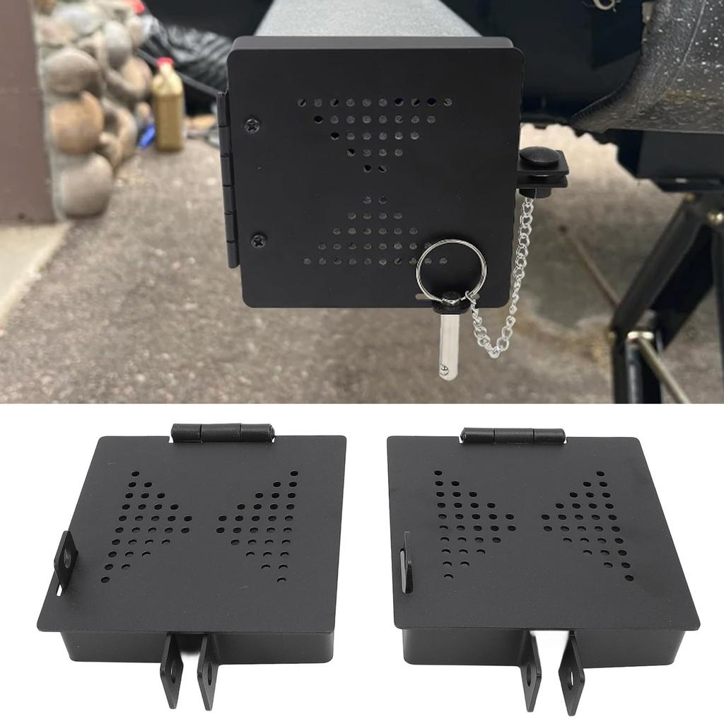 RV Bumper Cap with Vent Holes Prevent Sewer Hose From Falling Carbon Steel Square RV Bumper Plug End Cap