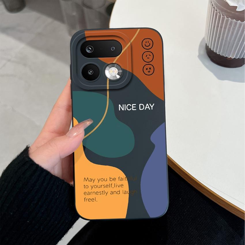 For OPPO Realme 16 14 15 Pro Plus C85 Pro OPPO A96 A95 A93 A92 A91 A77 A78 Phone Case Abstract Art Soft Liquid Silicone High Quality Shockproof Covers